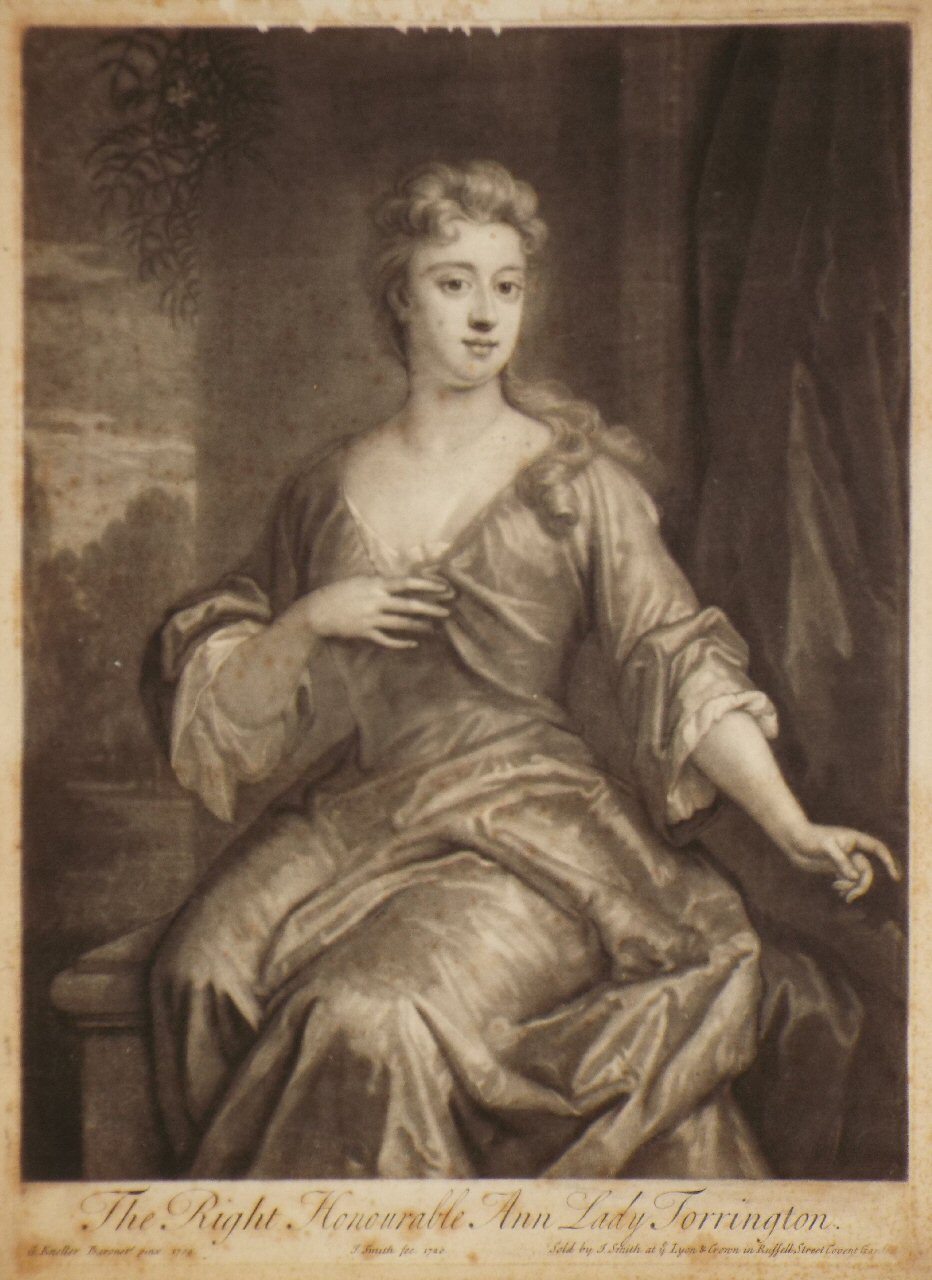 Mezzotint - The Right Honourable Ann Lady Torrington - Smith